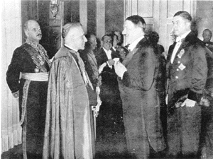 Cesare Orsenigo kardínáll og Hitler